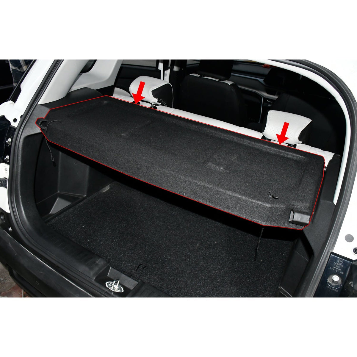 Rear parcel deals tray for brezza