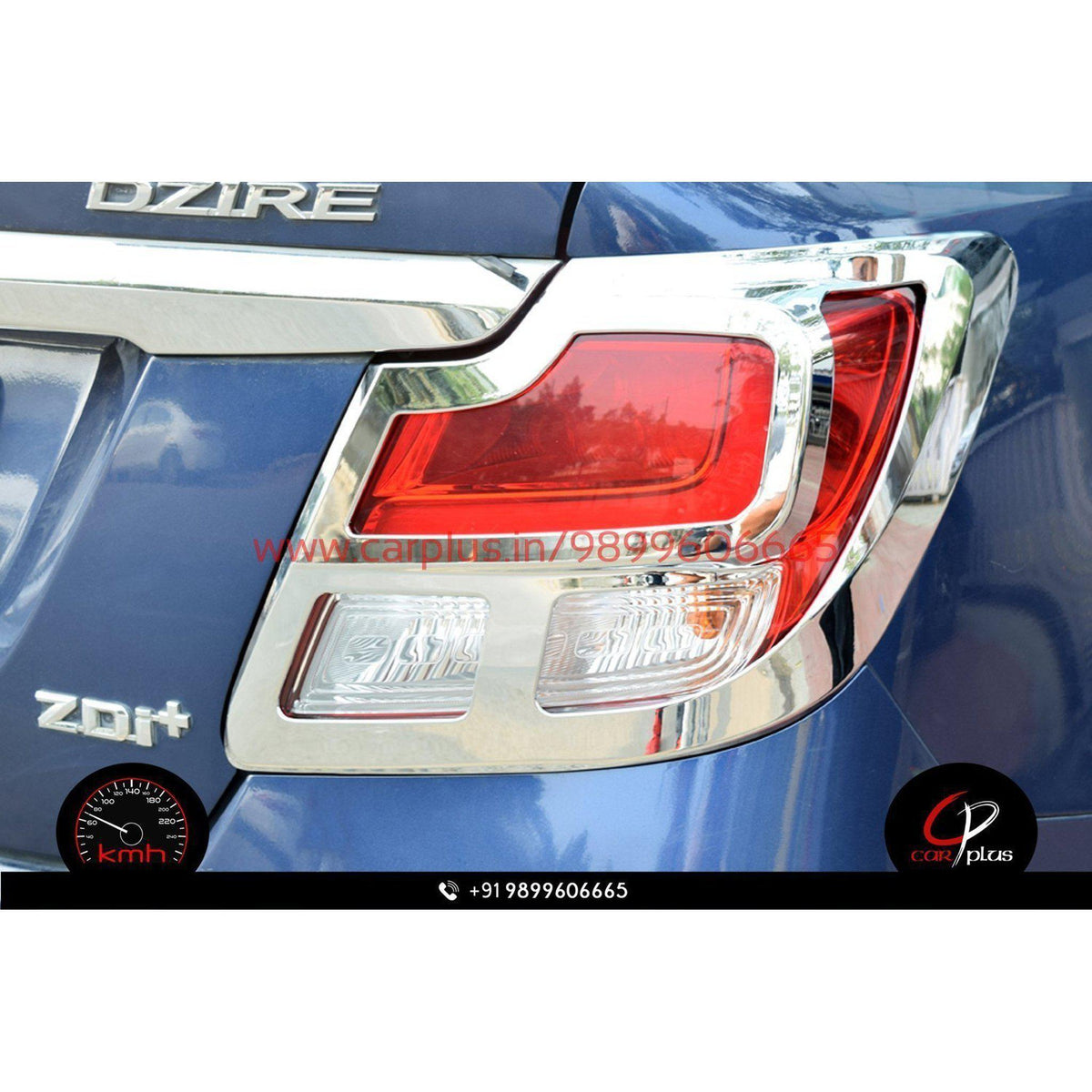Qubolin Headlight Cover Chrome for Maruti Suzuki Dzire (3rd GEN