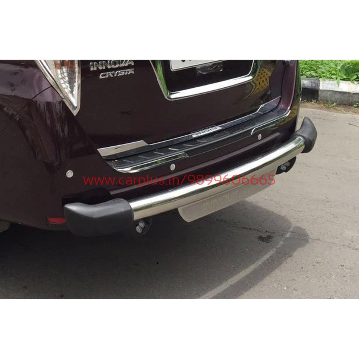 KMH Rear Bumper Guard for Toyota Innova Crysta (2nd GEN) CARPLUS