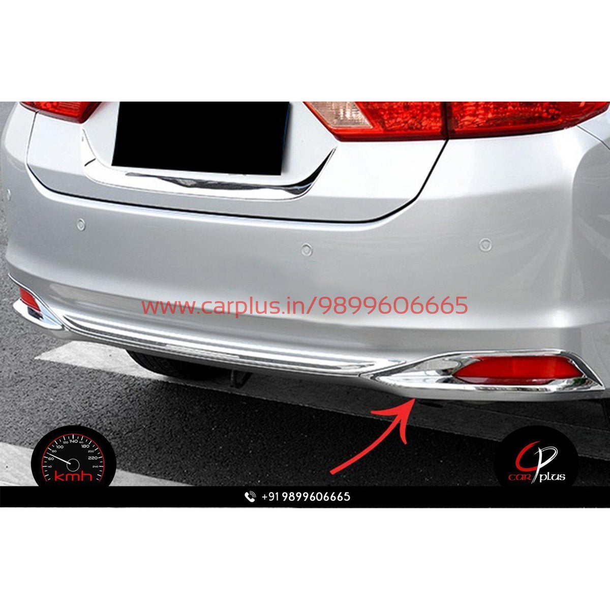 Honda city clearance rear bumper guard