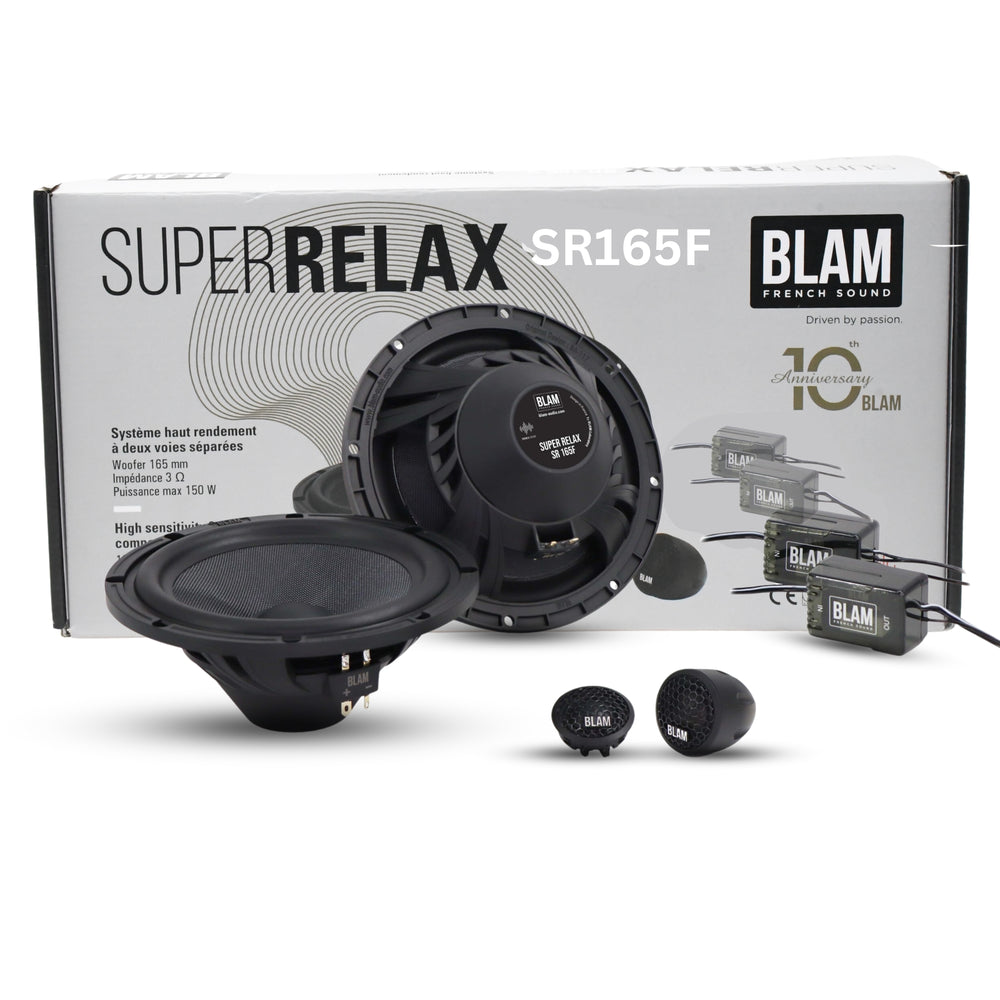 BLAM SUPER RELAX 165mm 2-Way Component Speaker Extra Flat (SR165F)-COMPONENT SPEAKER-BLAM-CARPLUS