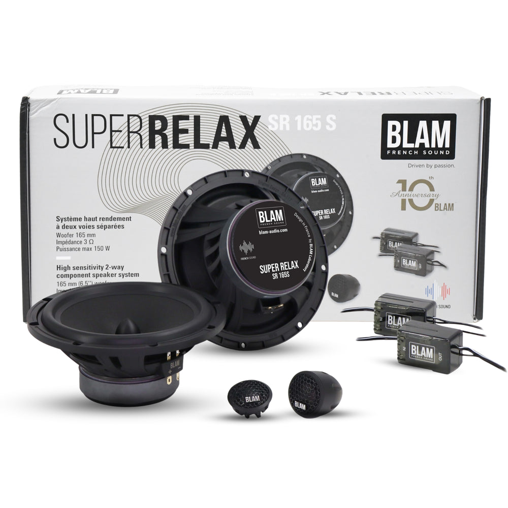 BLAM SUPER RELAX 165mm 2-Way Component Speaker (SR165S)-COMPONENT SPEAKER-Component Speaker-CARPLUS