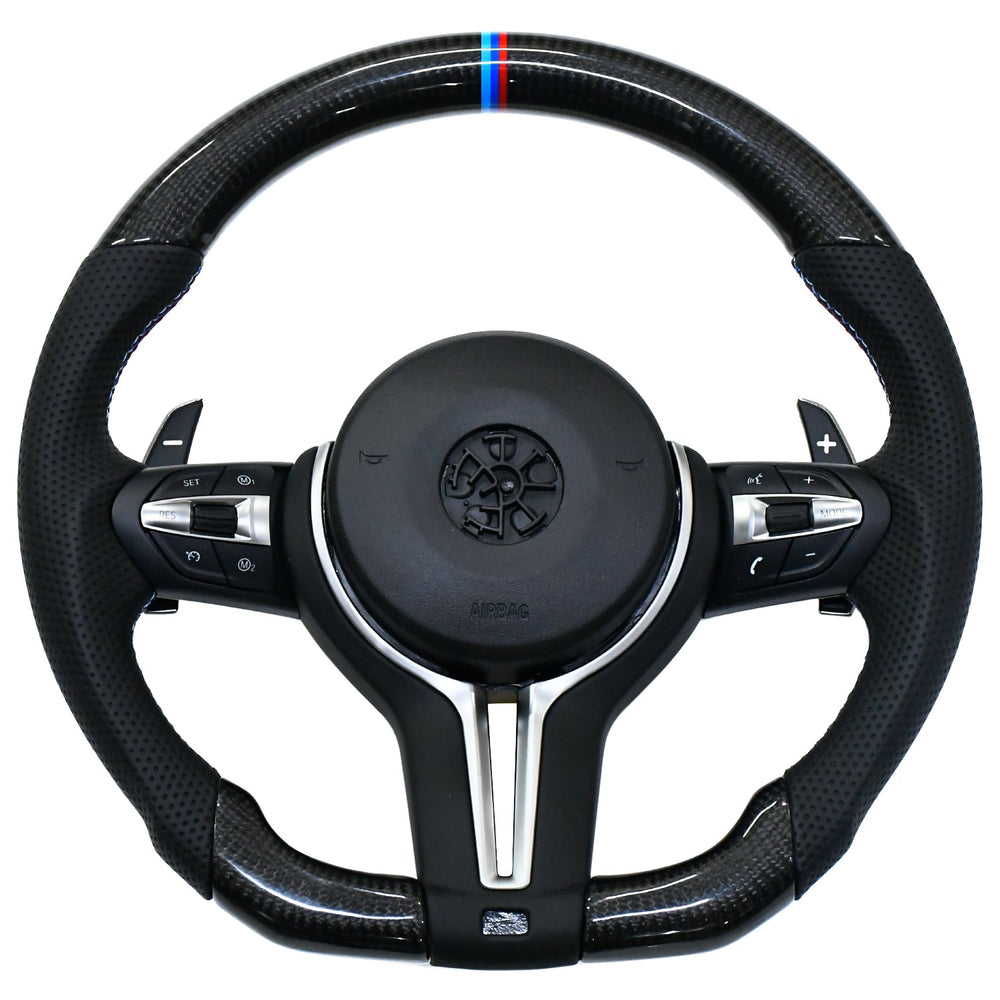 BMW M3 F30 Steering Wheel real carbon-STEERING WHEEL-RETRO SOLUTIONS-CARPLUS