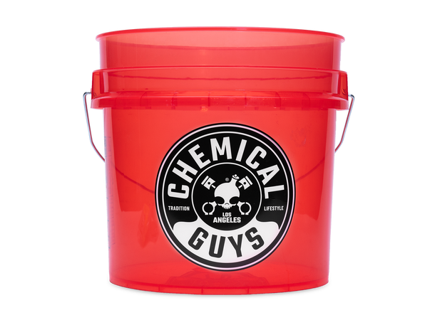 Chemical Guys Heavy Duty Detailing Bucket - Luminous Translucent Red-CONSUMABLES-CHEMICAL GUYS-CARPLUS