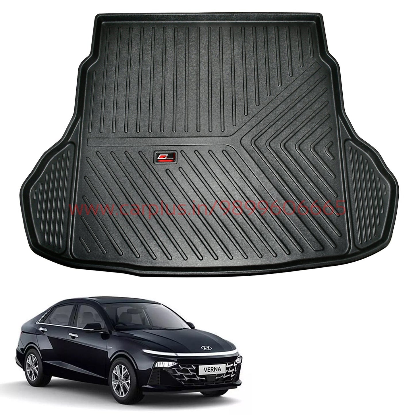 GFX Car Trunk Mat for Hyundai Verna 2023 Onwards-CARGO BOOT MATS-GFX-CARPLUS