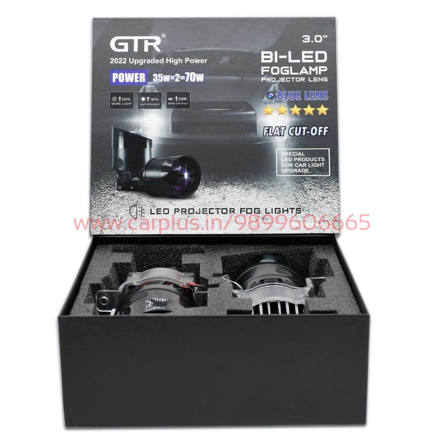 
                  
                    GTR 3.0" BI-LED Fog Lamp Projector Lens 5800K-FOG LIGHTS-KMH-UNIVERSAL BRACKET-CARPLUS
                  
                