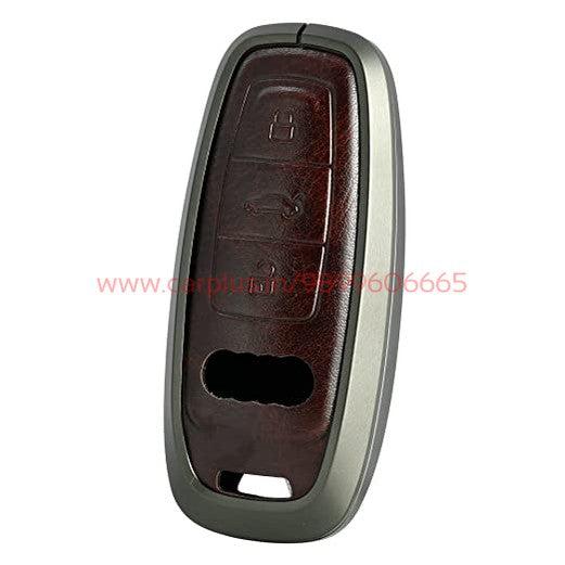KMH Aluminium Alloy with Leather Car Key Cover Compatible for Audi A3 –  CARPLUS
