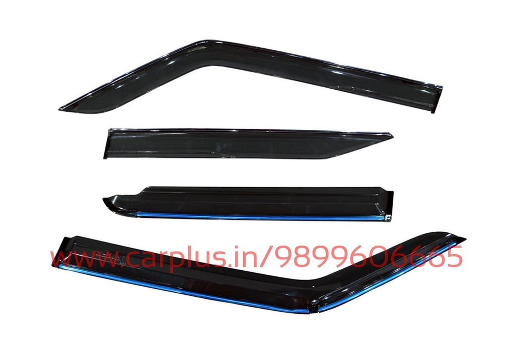 KMH Chrome Line Door Visor for Mahindra New Bolero-DOOR VISOR-KMH-CARPLUS