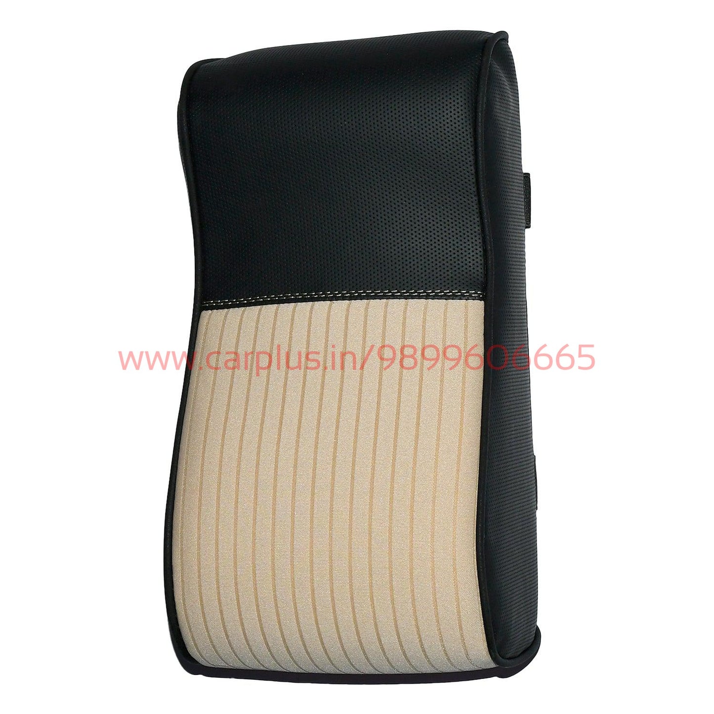 KMH Memory Foam Armrest Cushion Black Beige CARPLUS