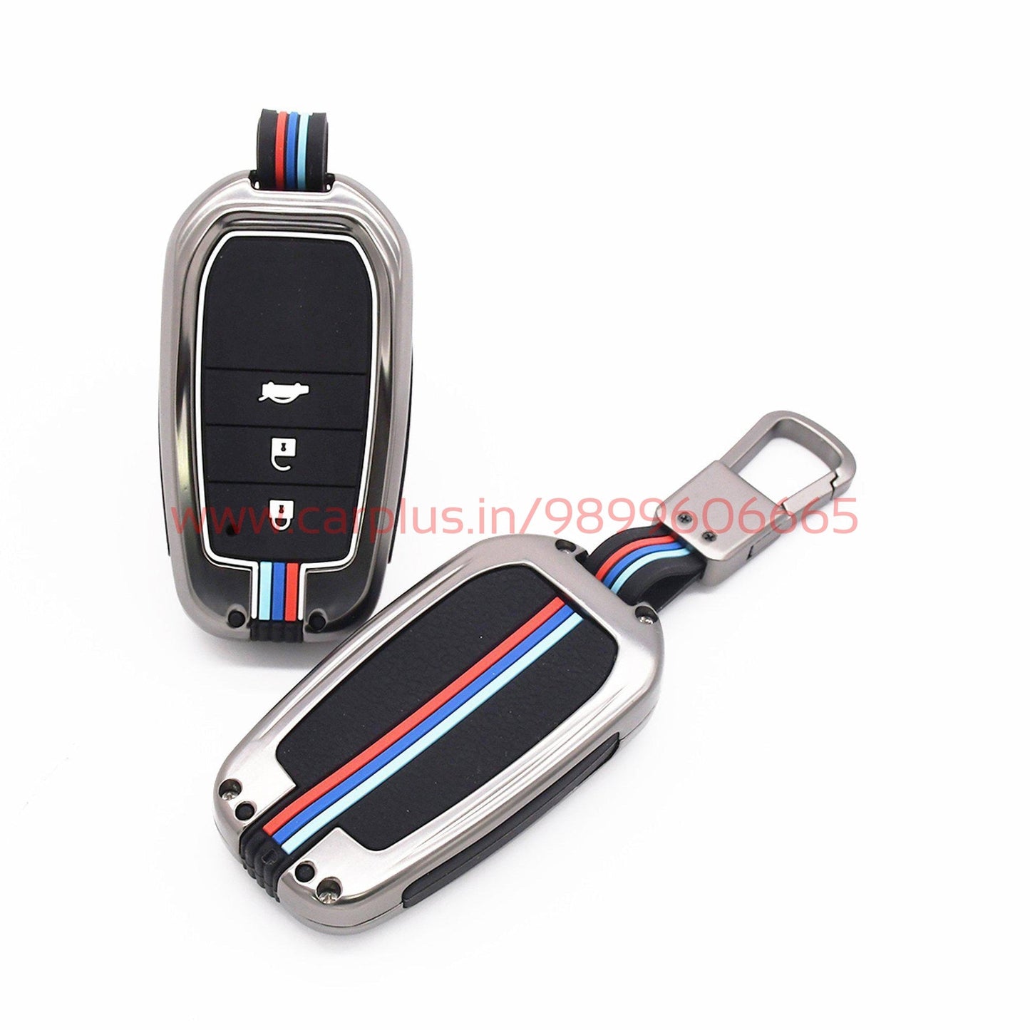 KMH Metal With Silicone Car Key Cover for Toyota