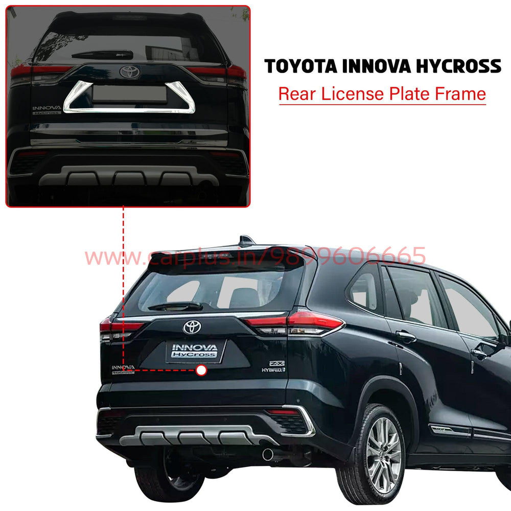 KMH Rear License Plate Frame for Toyota Hycross-EXTERIOR-KMH-CARPLUS