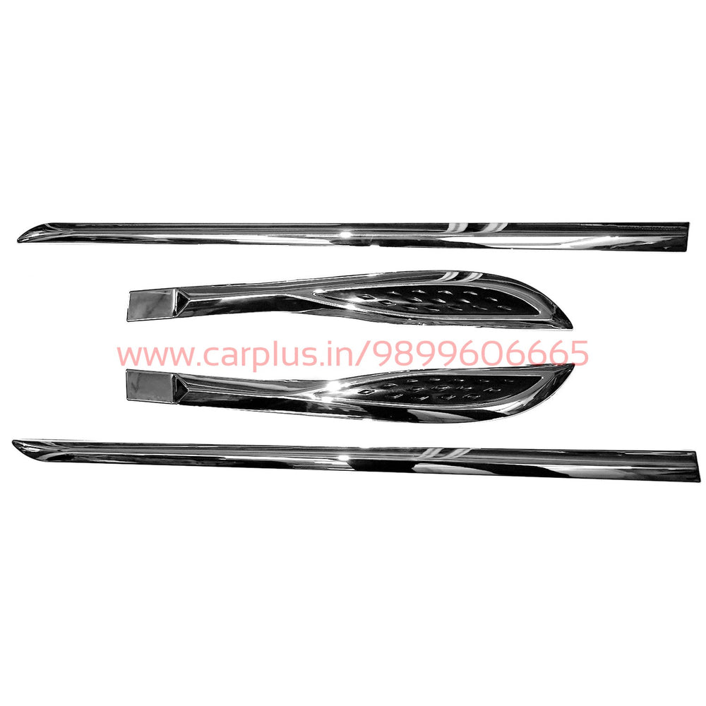 
                  
                    KMH Side Beeding for Maruti Suzuki Baleno(Black With Chrome)-CSA BALENO-KMH-CARPLUS
                  
                