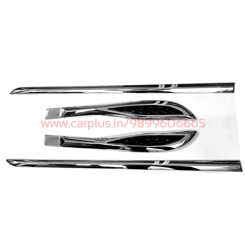 KMH Side Beeding for Maruti Suzuki Baleno(Black With Chrome)-CSA BALENO-KMH-CARPLUS