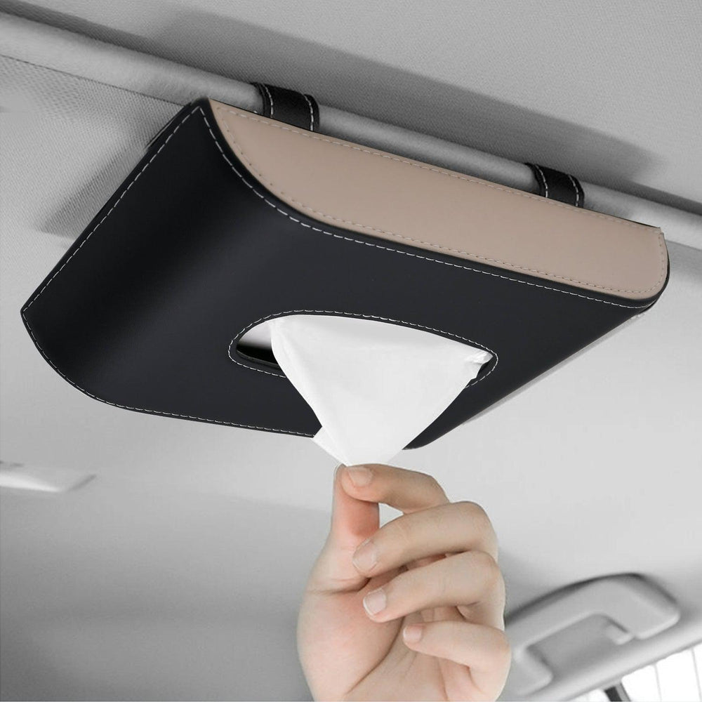 Tissue box holder for deals car sun visor