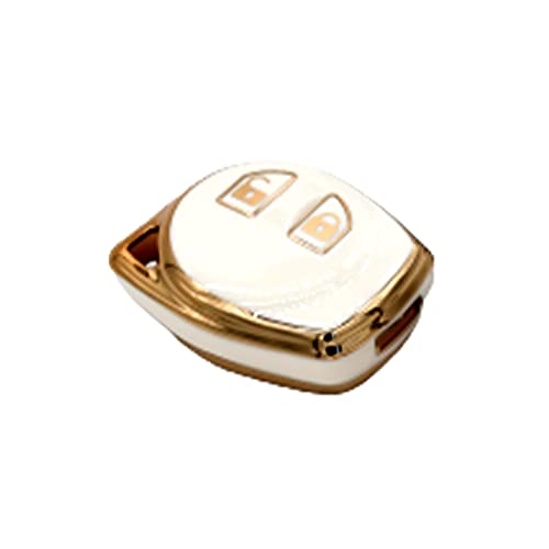 
                  
                    Kmh TPU Gold Key Cover For Suzuki D1 (KC-03)-KEY COVER - TPU GOLD-KMH-PACK OF 1-WHITE-CARPLUS
                  
                