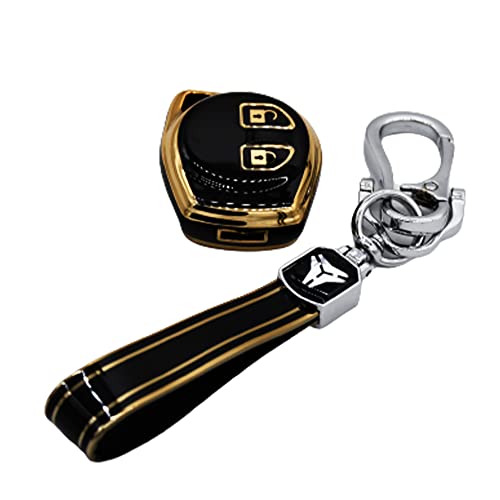 
                  
                    Kmh TPU Gold Key Cover For Suzuki D1 (KC-03)-KEY COVER - TPU GOLD-KMH-PACK OF 1 WITH 1 KEYRING-BLACK-CARPLUS
                  
                