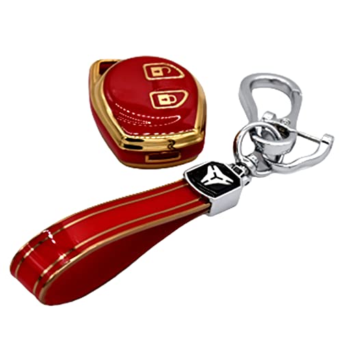 
                  
                    Kmh TPU Gold Key Cover For Suzuki D1 (KC-03)-KEY COVER - TPU GOLD-KMH-PACK OF 1 WITH 1 KEYRING-RED-CARPLUS
                  
                