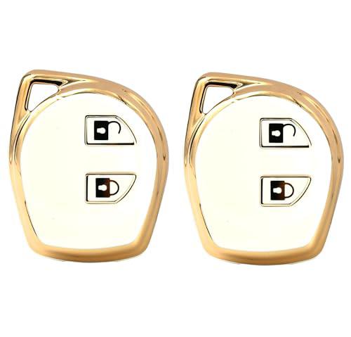 
                  
                    Kmh TPU Gold Key Cover For Suzuki D1 (KC-03)-KEY COVER - TPU GOLD-KMH-PACK OF 2-WHITE-CARPLUS
                  
                