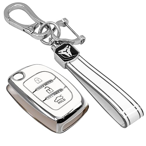 
                  
                    Kmh TPU Silver Key Cover For Hyundai D2.5 (KC-16)-KEY COVER - TPU Silver-KMH-PACK OF 1 WITH 1 KEYRING-WHITE-CARPLUS
                  
                