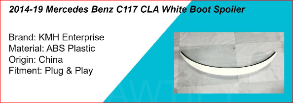 MERCEDES CLA SPOILER WHITE 2013-2019-SPOILERS-RETRO SOLUTIONS-CARPLUS