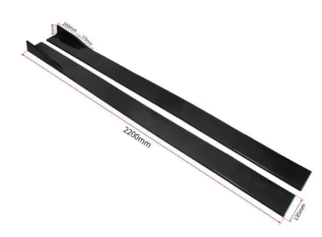 UNIVERISAL SIDE SKIRTS GLOSS BLACK-SKIRTS-RETRO SOLUTIONS-CARPLUS