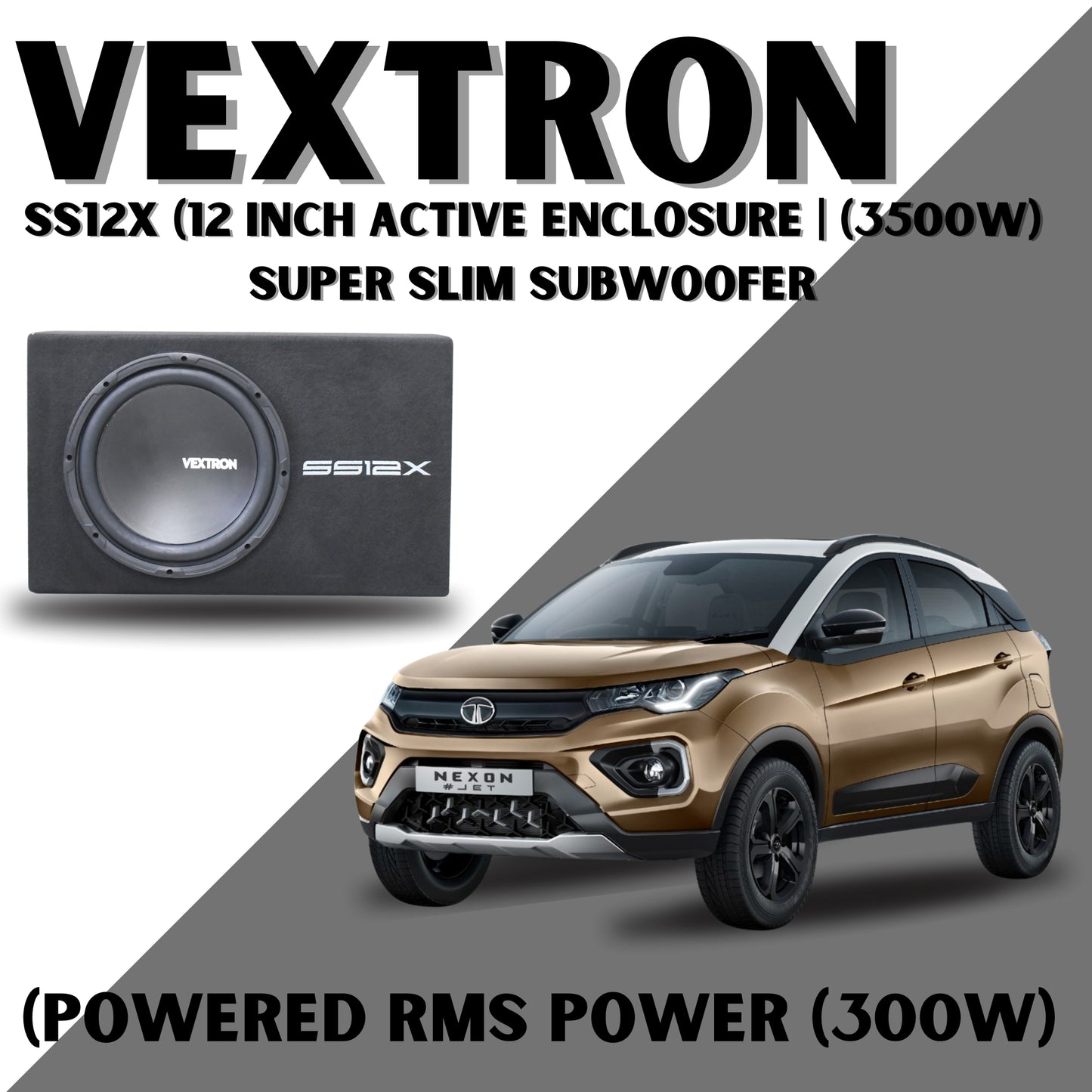 
                  
                    VEXTRON SS12X (12 Inch Active Enclosure | 3500W) Super Slim Subwoofer(Powered RMS Power : 300W)-SUBWOOFER-VEXTRON-CARPLUS
                  
                