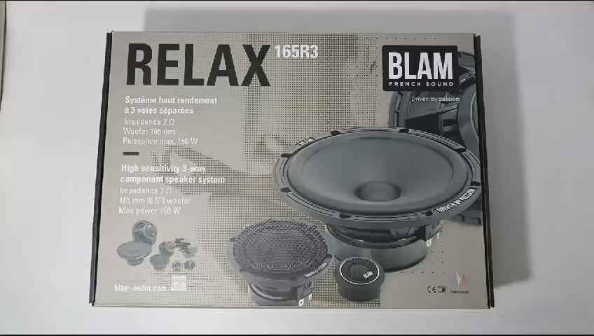 
                  
                    Load and play video in Gallery viewer, BLAM 3 Way Component Speaker-165R3
                  
                