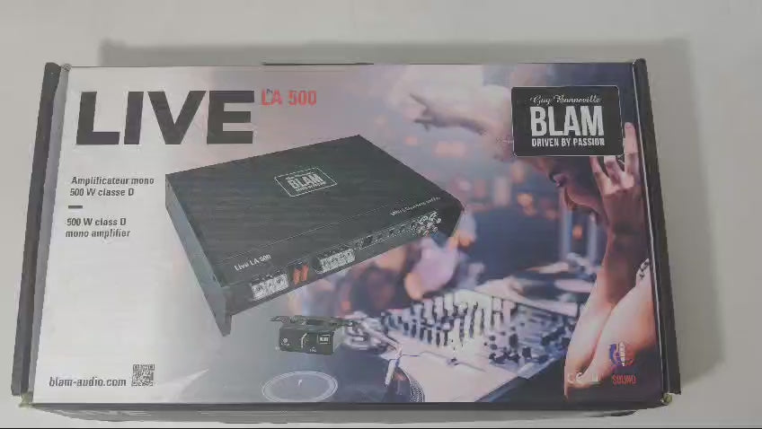 
                  
                    Load and play video in Gallery viewer, BLAM Live Series 500W Class D Mono Amplifier LA 500
                  
                