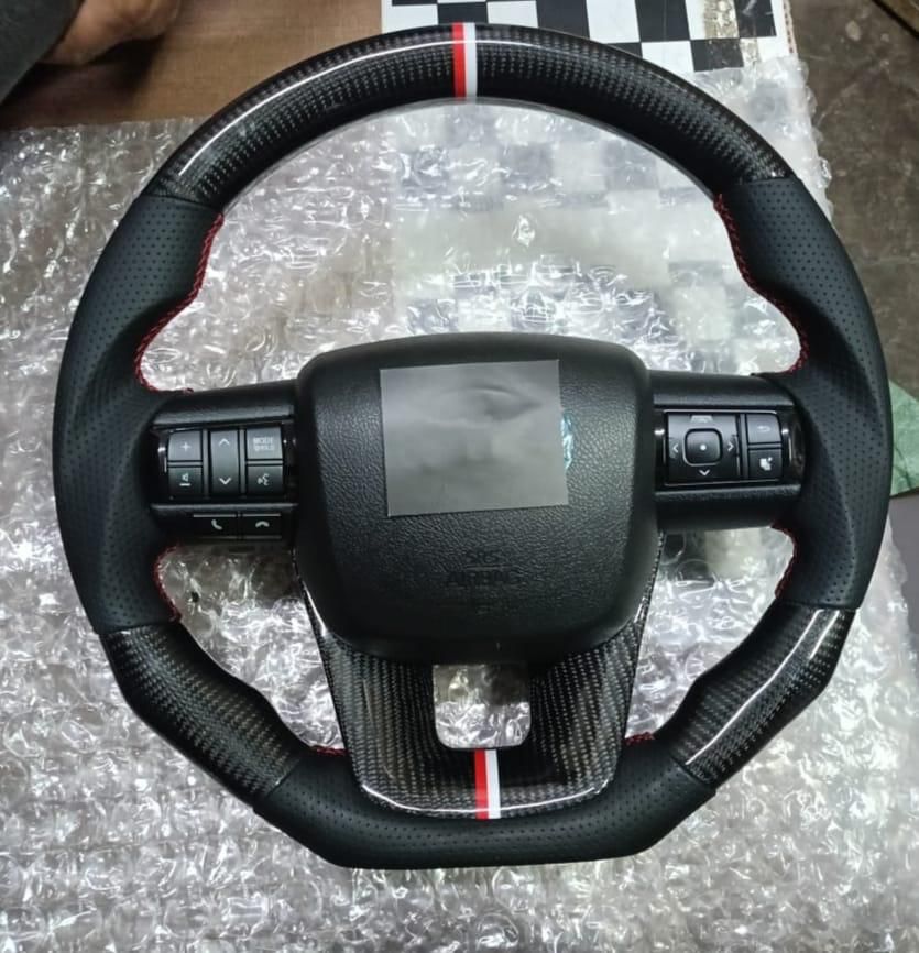 real carbon fibre fortuner steering wheel – CARPLUS