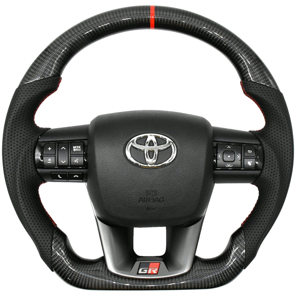 real carbon fibre fortuner steering wheel-STEERING CONTROL-RETRO SOLUTIONS-CARPLUS