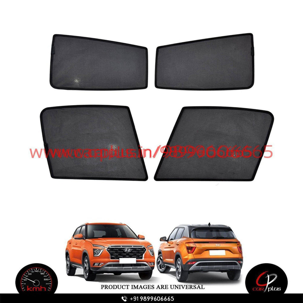 Drapez Curtains For Hyundai Creta (2nd GEN)-FIXED SUNSHADE-DRAPEZ-SIDE (4PCS)-CARPLUS