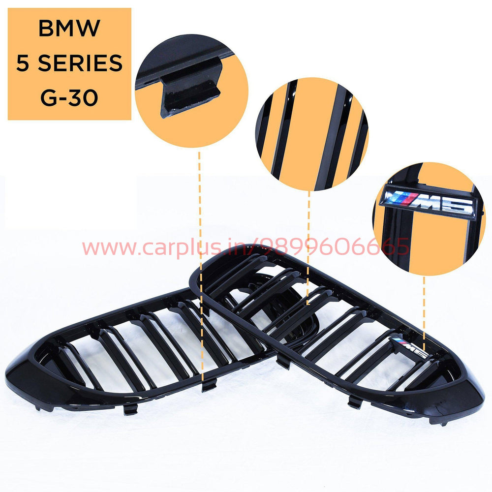 KMH Black Kidney Grill for BMW 5 Series G-30 – CARPLUS