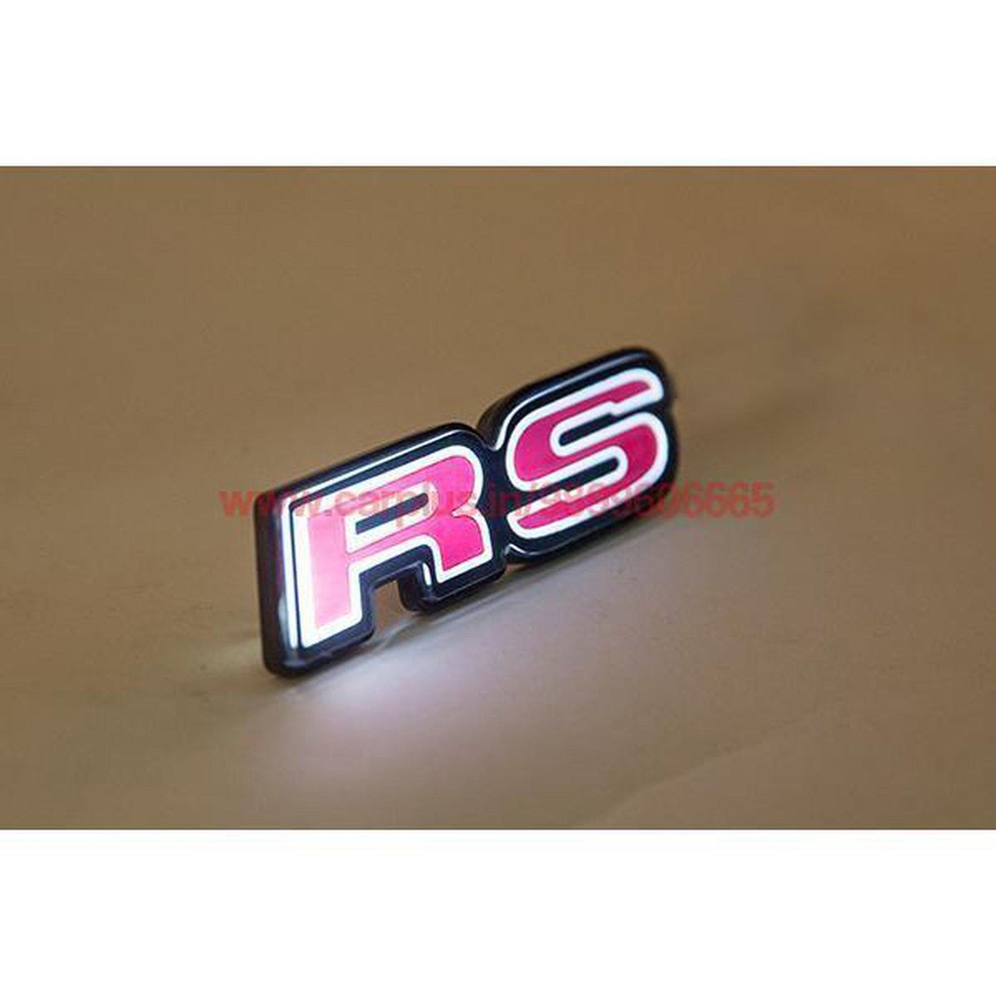 KMH RS Car Styling Auto Grille Badge Emblem Logo Light For Audi