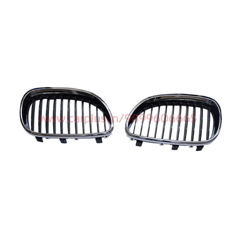 KMH Replacement Grill BMW 5 Series E60 (Outer Chrome With Black Fins)-GRILLS-KMH-GRILLS-CARPLUS