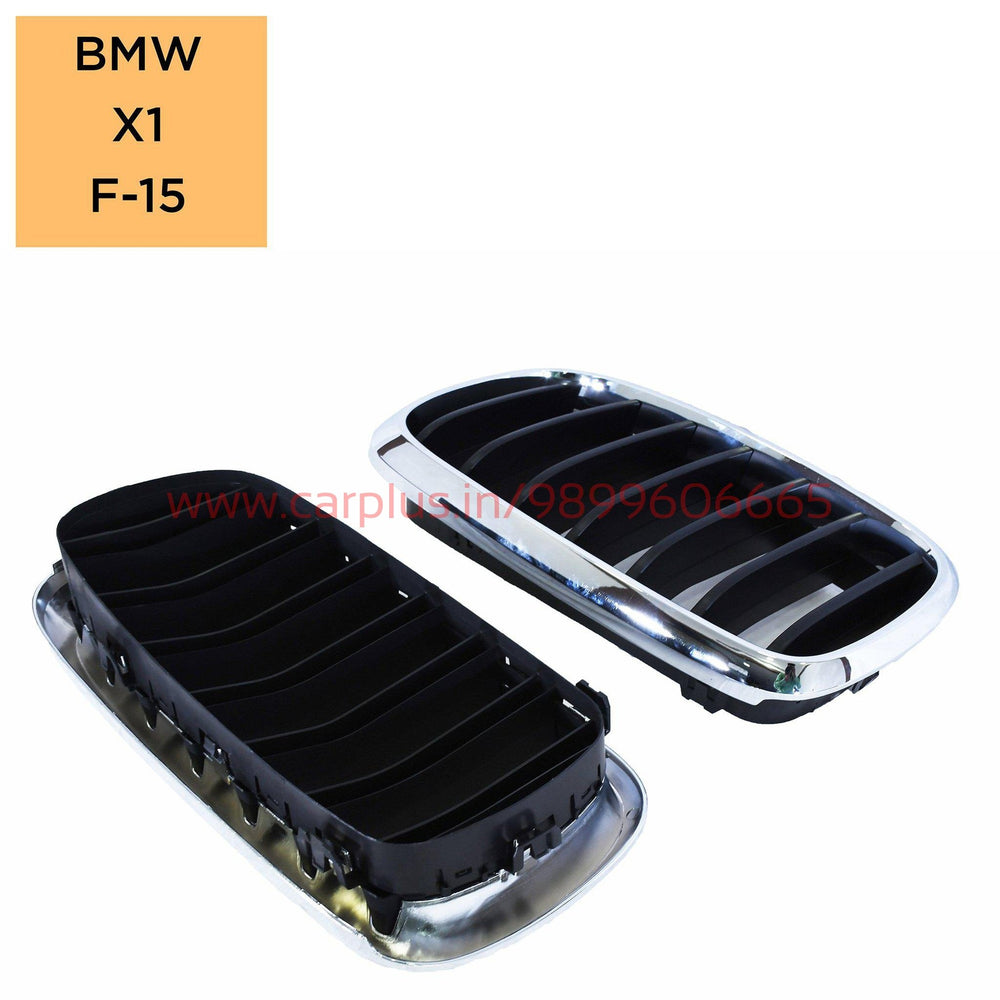 KMH Replacement Grill for BMW X5-F15 (Outer Chrome with Black Fins