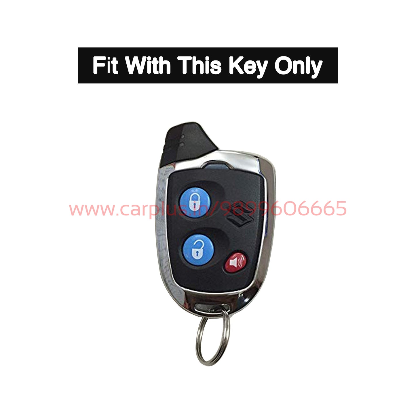 Silicone Car Key Remote Cover Maruti Suzuki Baleno (Black) Car Key Cover