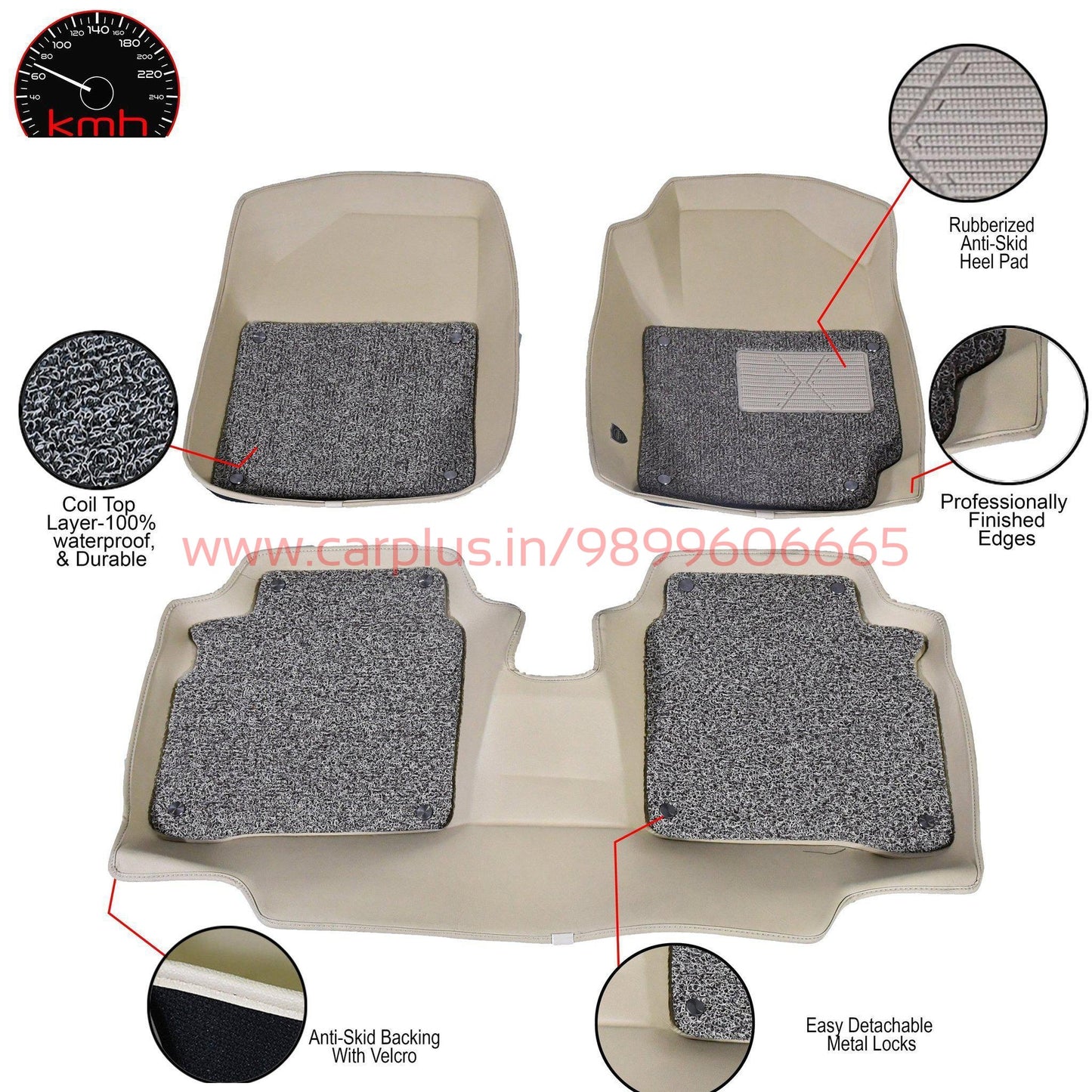 
                  
                    KMH Velcro 5D + COIL MATS for Maruti Suzuki Dzire 2017 (Beige) KMH-5D + COIL MATS 5D + COIL MATS.
                  
                