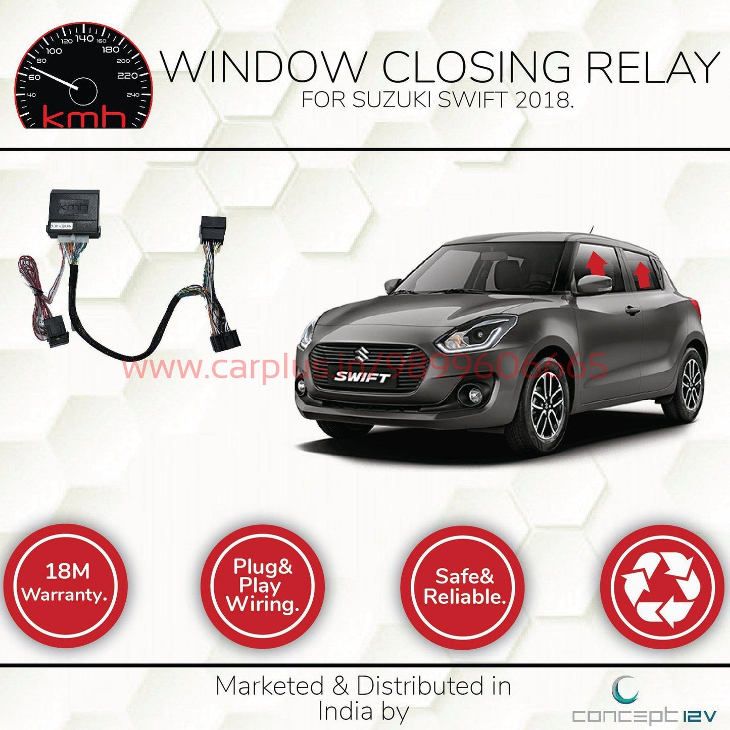 
                  
                    KMH Window Closer For Maruti Suzuki Swift CARPLUS .
                  
                